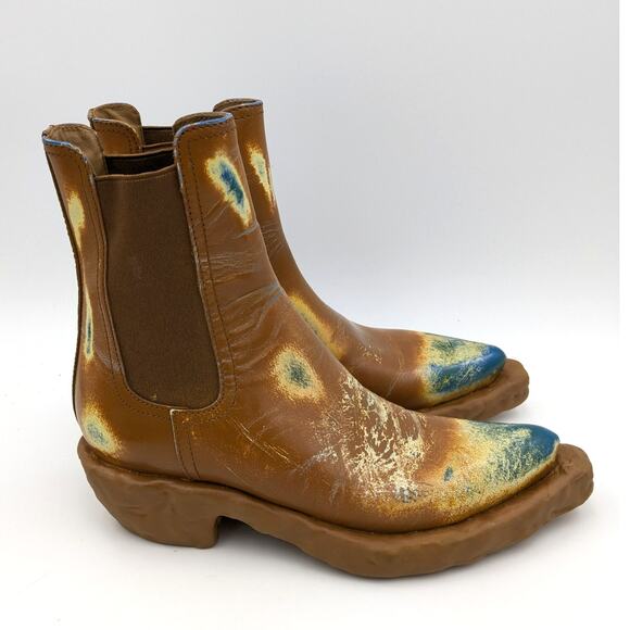 CAMPER Gender Inclusive Venga Women's Chelsea Boot Brown Multi size US7.5 EU38 - Picture 12 of 16